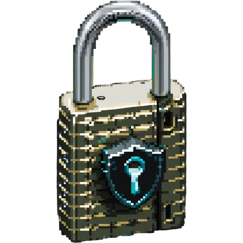 Key unlocking a digital password emoji