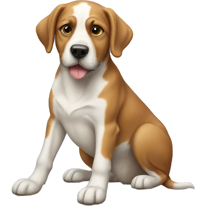 Dog on dog on dog on dog emoji