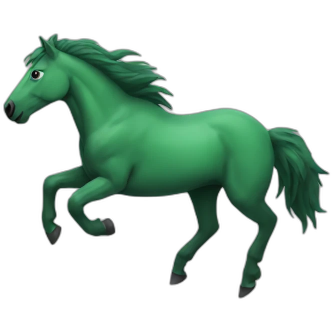 green bronco emoji