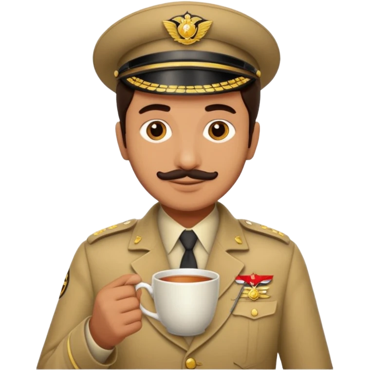 Gabar singh in sholay movie, taken cup of ttea emoji