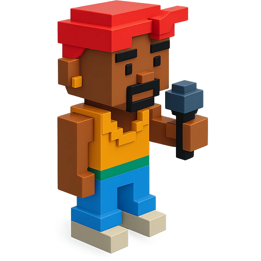 2Pac rapper with microphone emoji