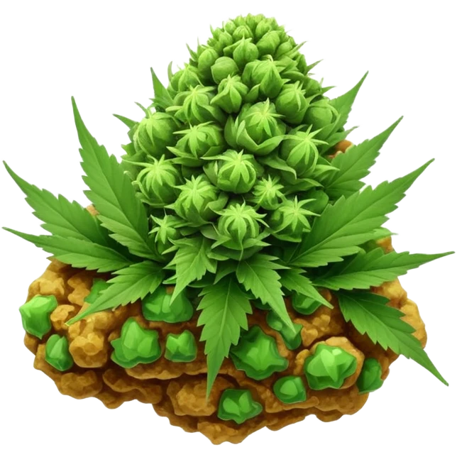 New cannabis kush nugget emoji emoji