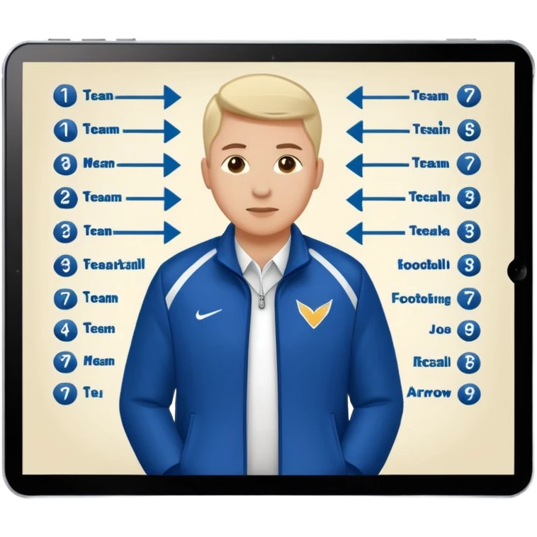 football playbook formation one team fooball manager emoji