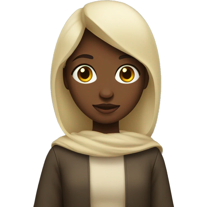 Menina com bíblia emoji