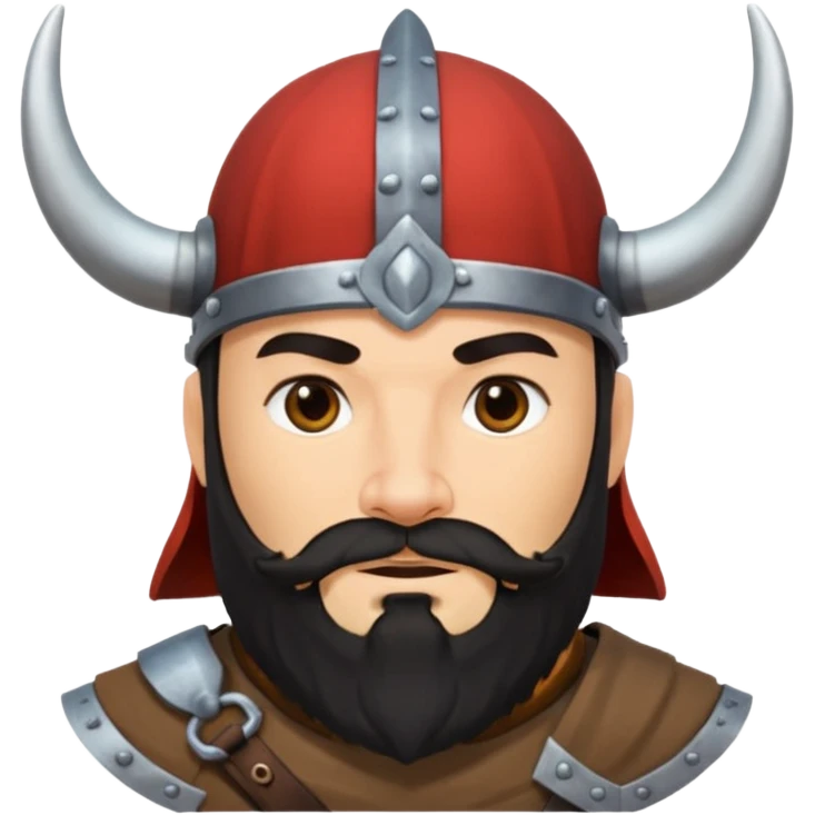 viking rider with black beard emoji