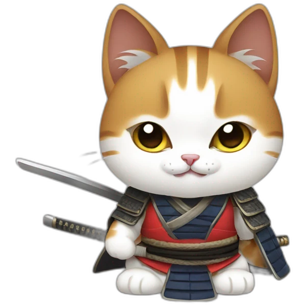 Samurai cat emoji