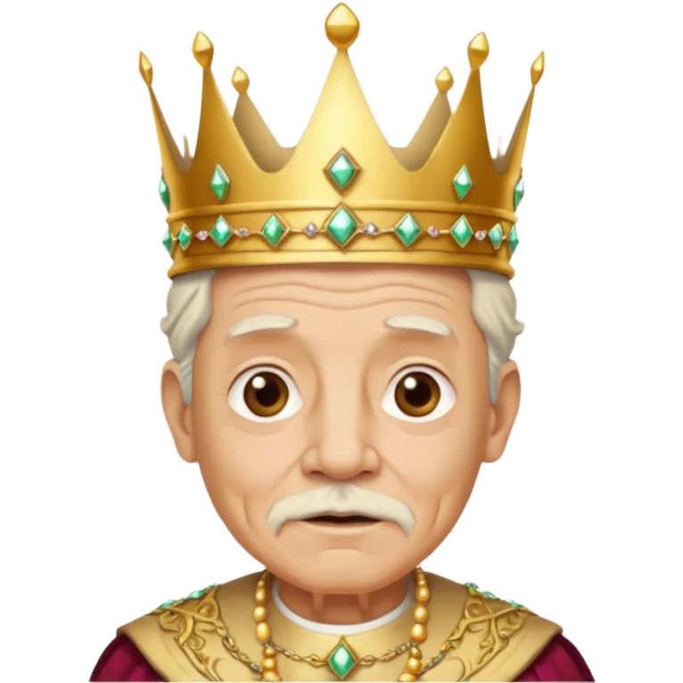 Make it based off a king make it based off the king , but make it an old man emoji