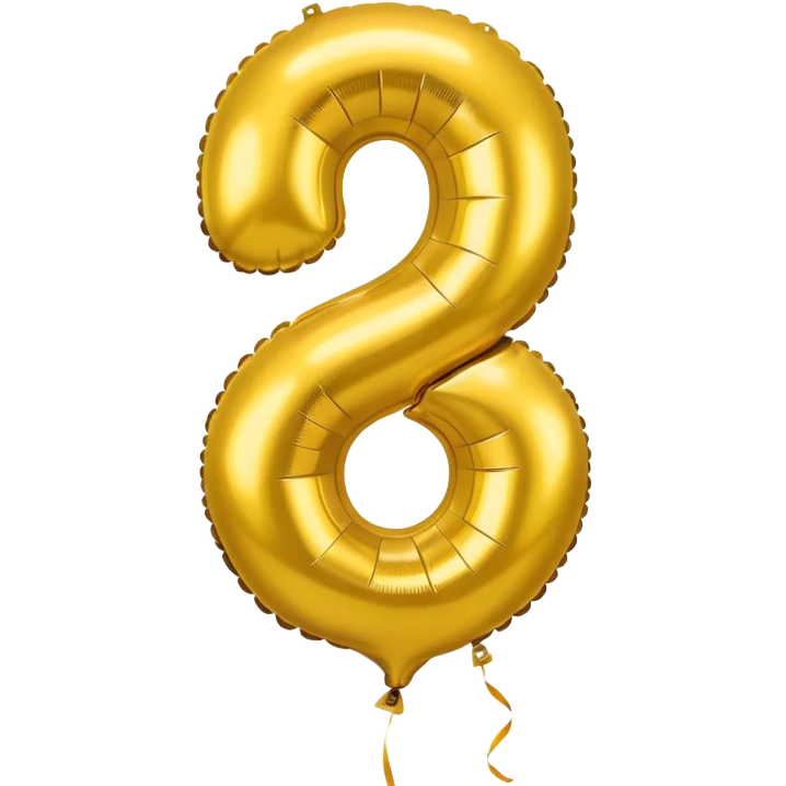 20 number in gold baloons emoji