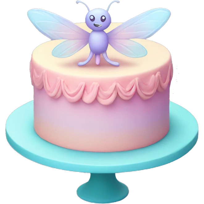 Fairy pastel cake emoji