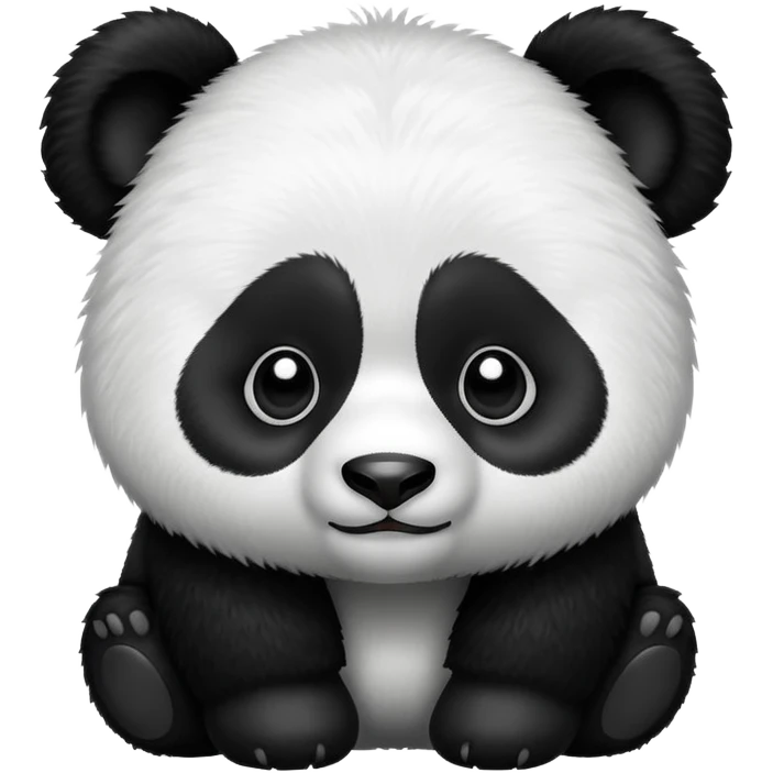 panda with a big ass emoji