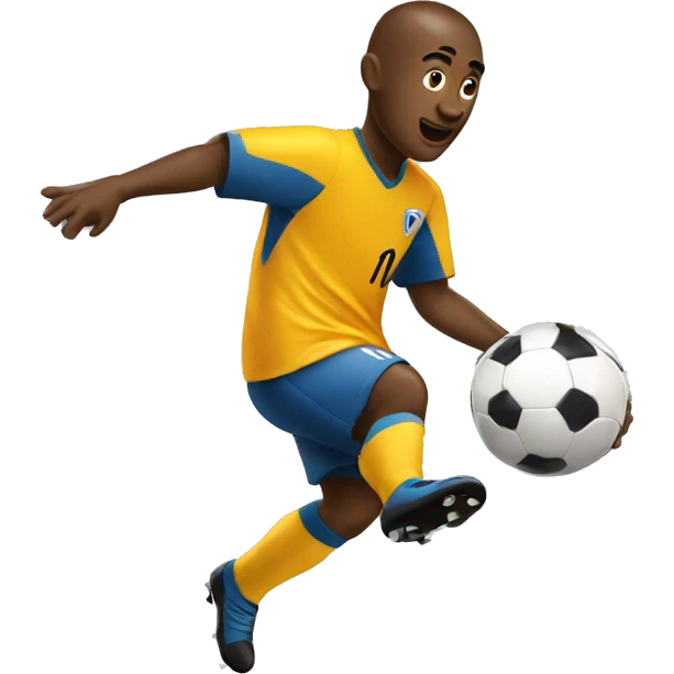 Soccer player making a gole emoji