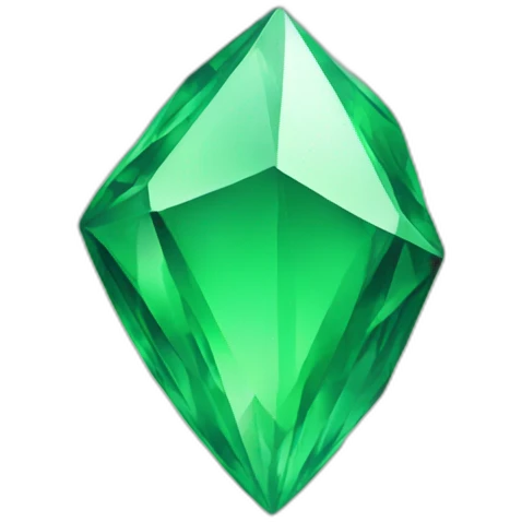 Green crystal emoji