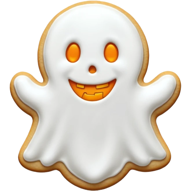 halloween ghost cookie emoji