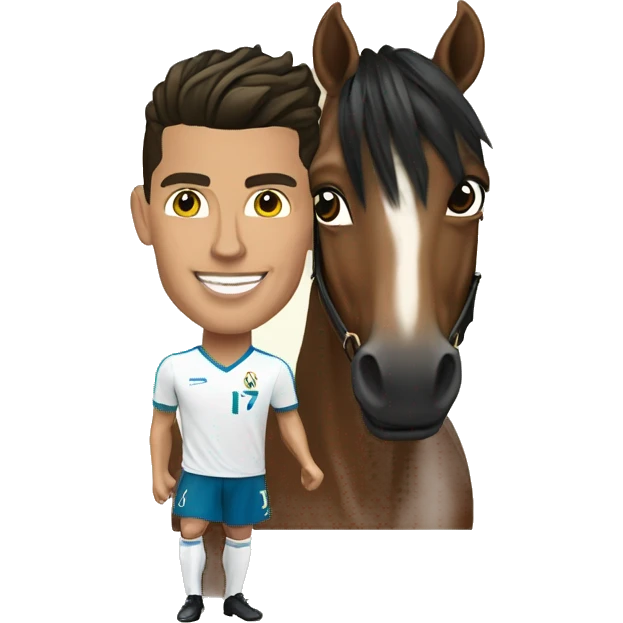 cristiano ronaldo a cheval  emoji