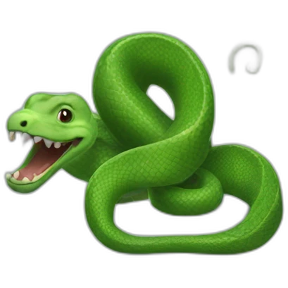 Serpent sur éléphant emoji