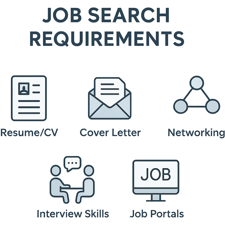 job search requirements section emoji