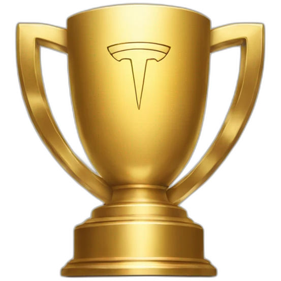 tesla gold trophy emoji