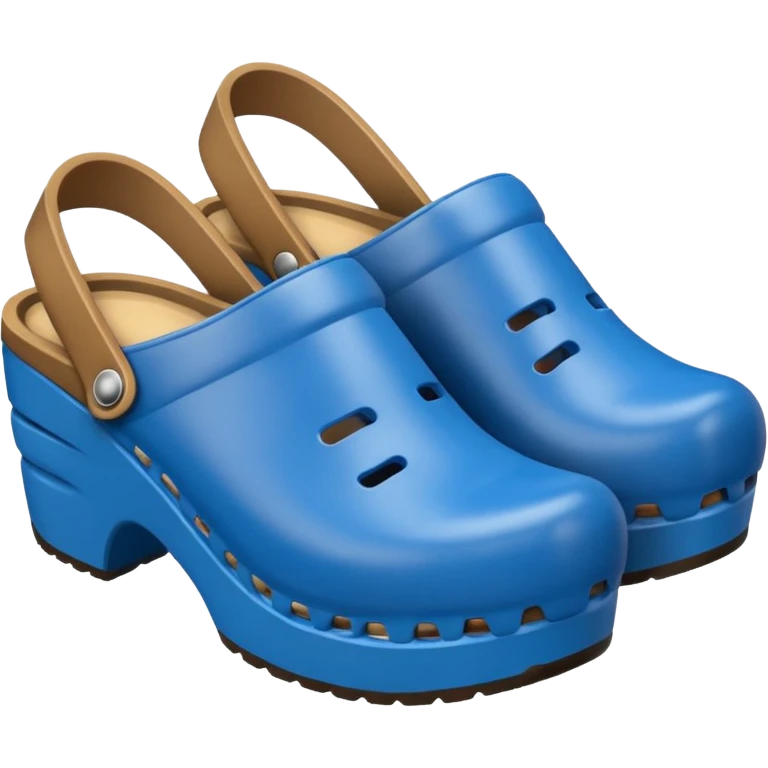 clogs blue emoji
