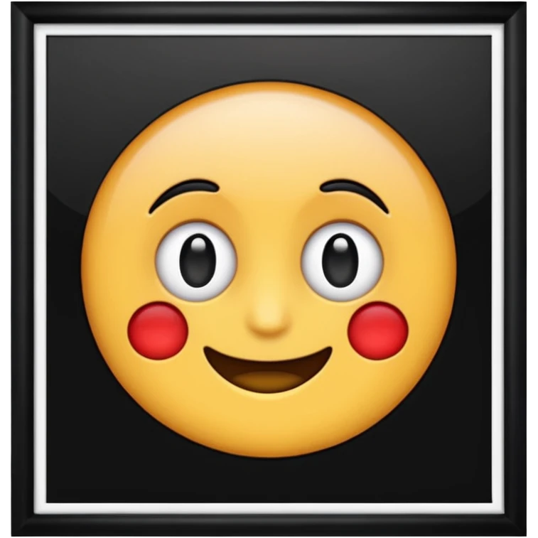 Black photo frame emoji