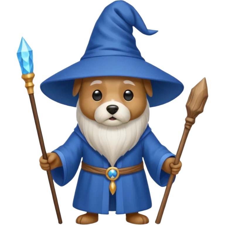 Dog wizard emoji