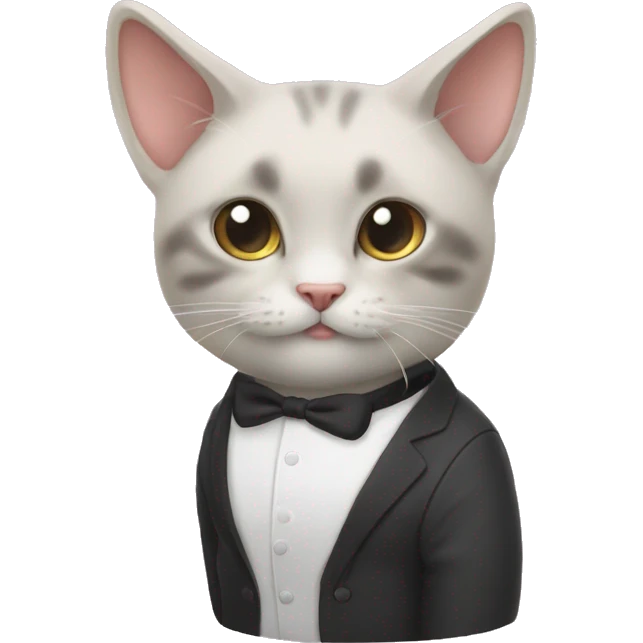 커피 마시는 피곤한 고양이 emoji