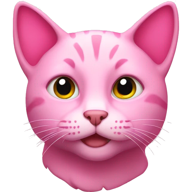Pink cat emoji