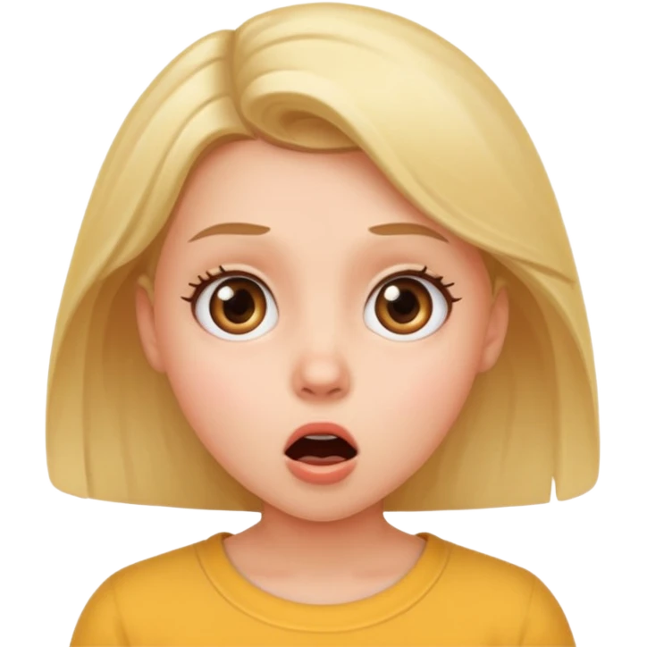 УДИВЛЕННАЯ ДЕВУШКА emoji