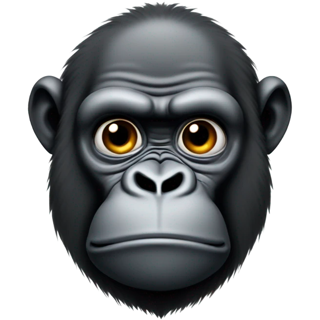 Sad gorilla emoji