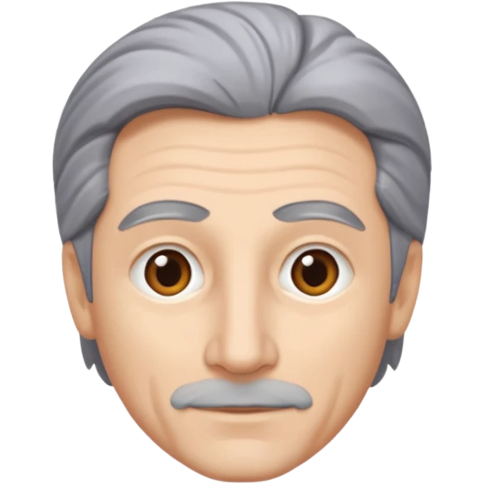 Michael Yanni with grey hair with no moustache emoji