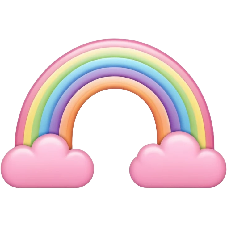 a pink rainbow emoji
