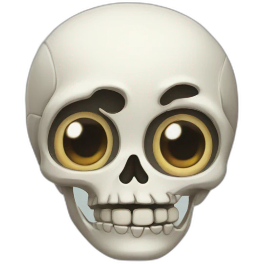 cute skeleton character emoji