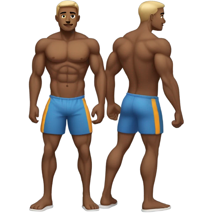 Fit male body emoji