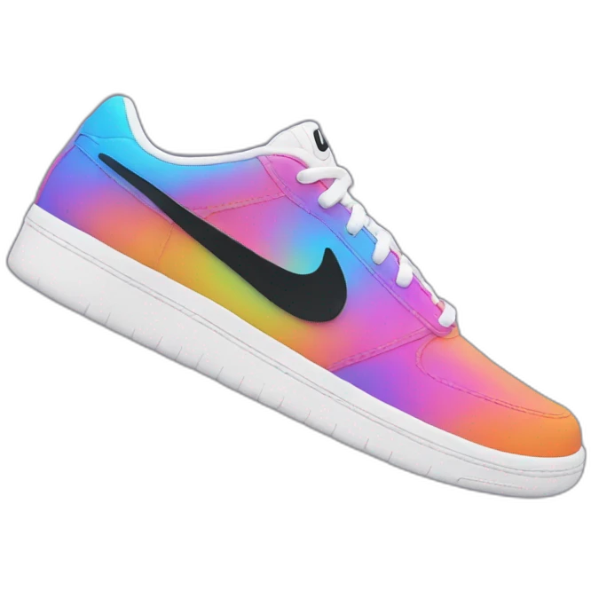 Psychedelic Nike swoosh emoji