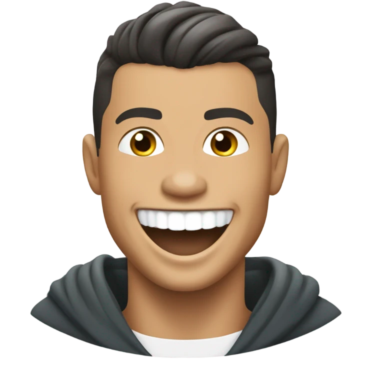 Christiano Ronaldo smiling  emoji
