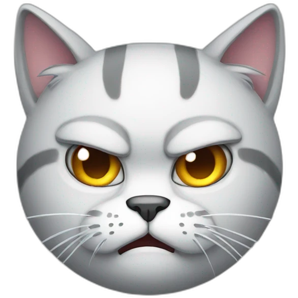 angry snow cat emoji