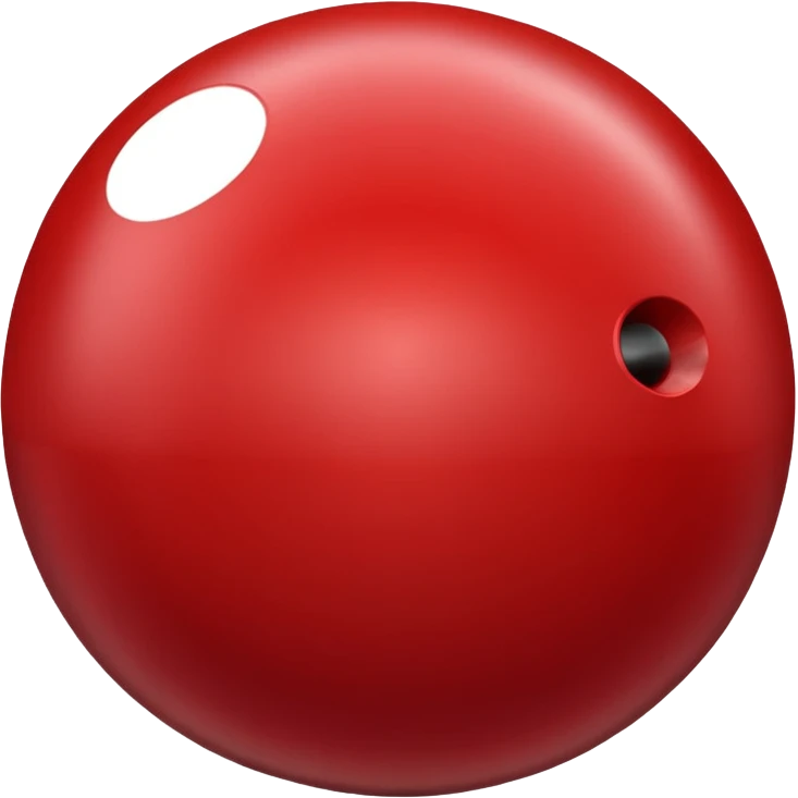 red bowling ball  emoji