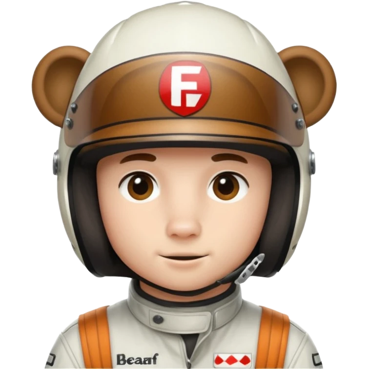 f1 driver white bear emoji