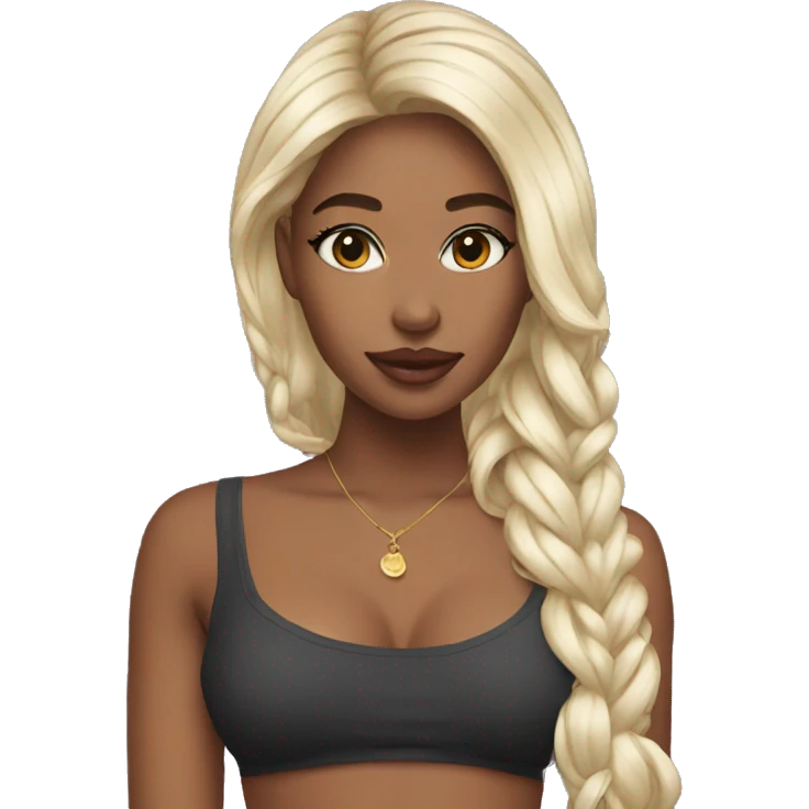 Boujee girl emoji