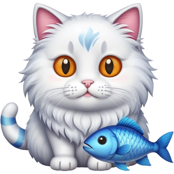 cat with fish emoji