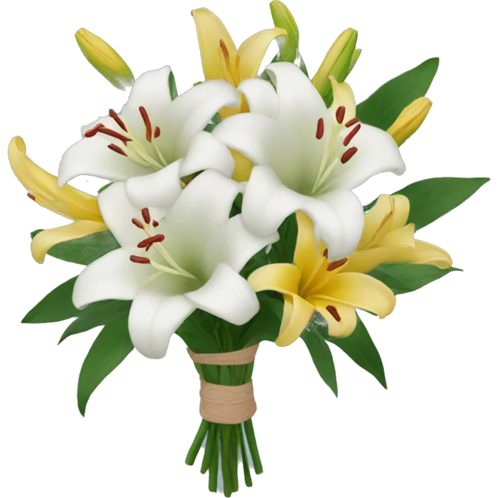 A bouquet with lillys  emoji