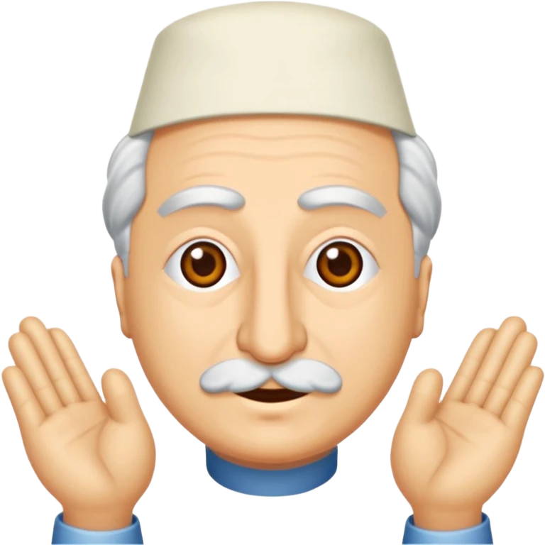 Sus işareti yapan yüz emoji
