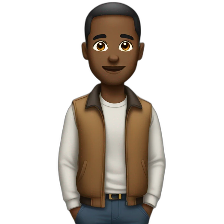 inspired black man emoji