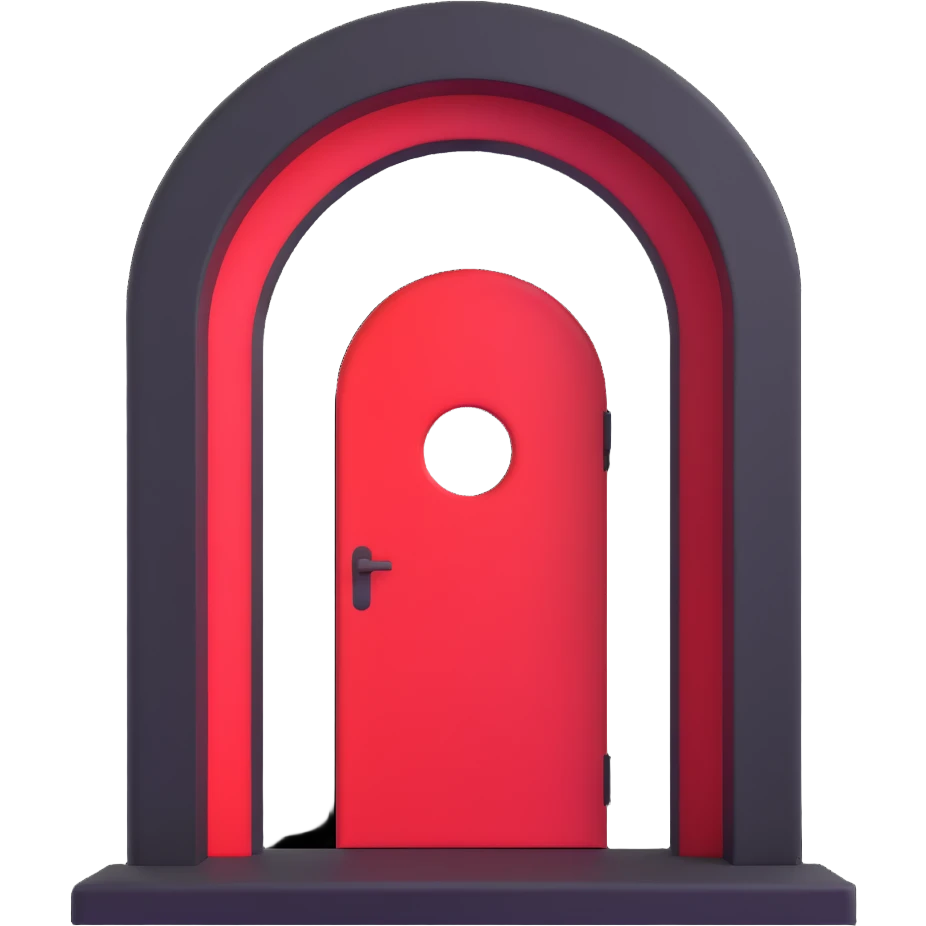 red portal emoji