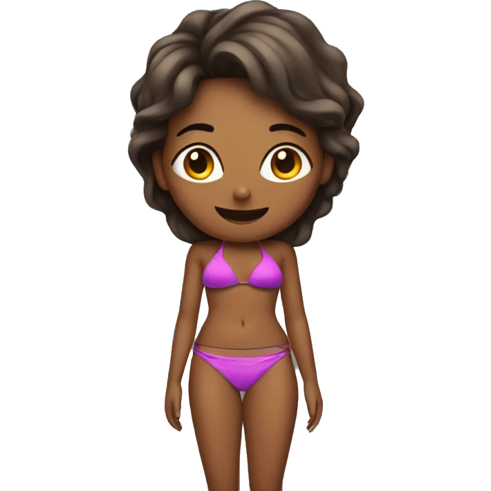 Woman in bikini emoji