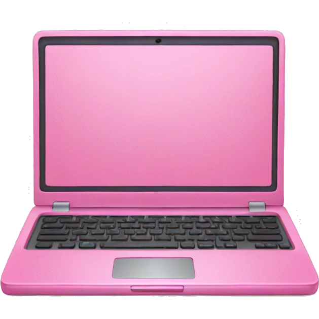 pink laptop emoji