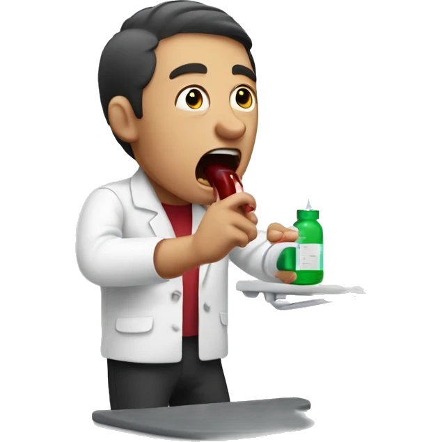 shouting man being given blood test emoji