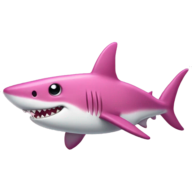 pink shark emoji