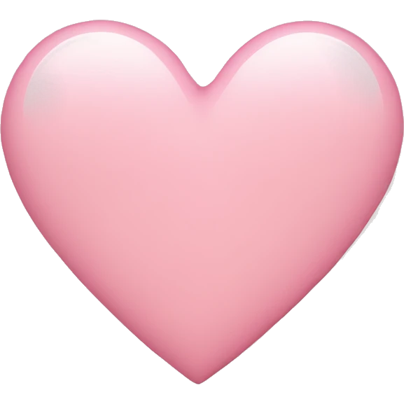 Light pink heart emoji
