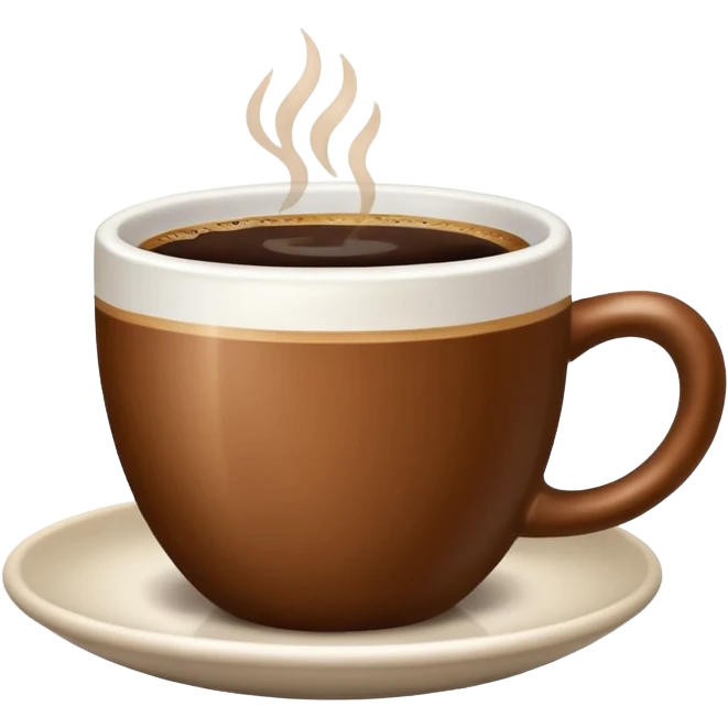 A coffee emoji very small like how a emoji is supposed to be emoji