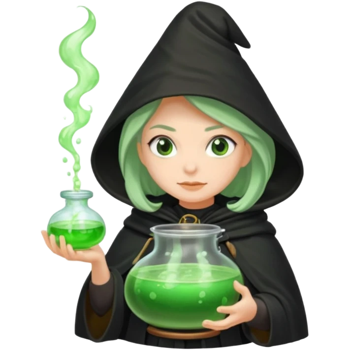 green witch cooking potion emoji